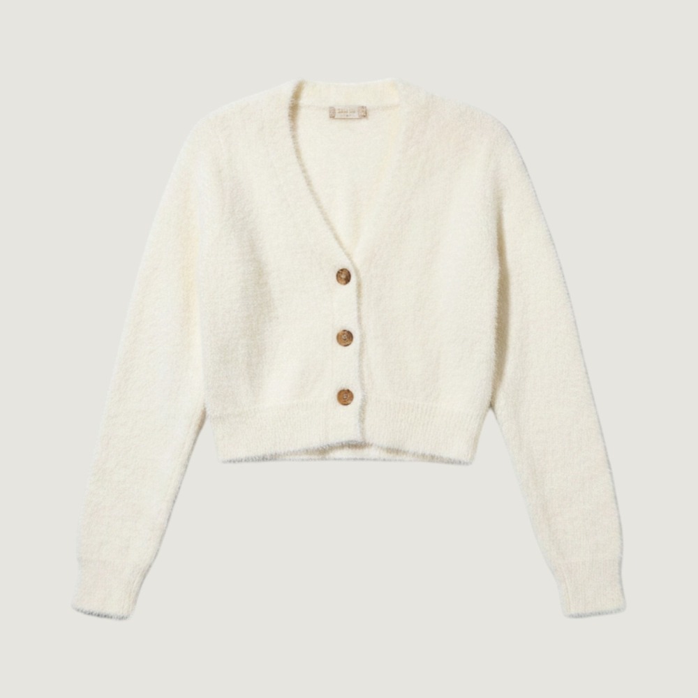 Altar'd State Eyelash Knit Cardigan Sweater Coquette Balletcore Soft Girl Medium